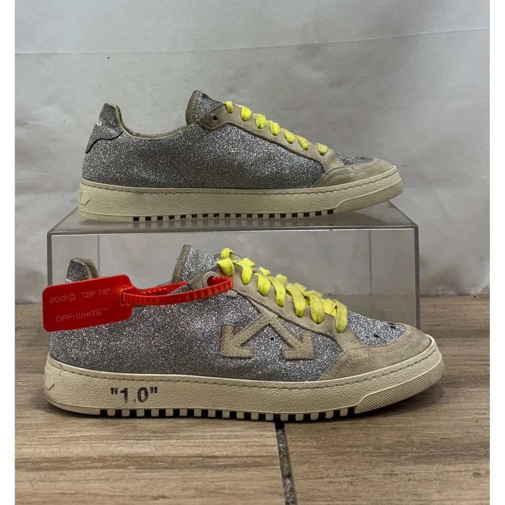 Off-White Glitter Sneakers Women's Size 39 